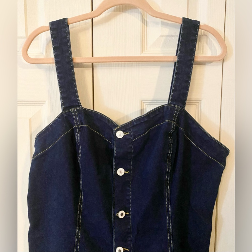 Dark Blue Denim Dress, NWOT